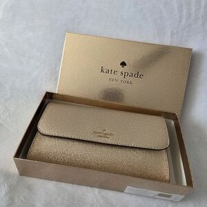 Kate Spade Medium Glitter Gold Wristlet